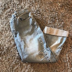 Distressed Ralph Lauren Polo Boyfriend Jeans